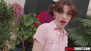 Skinny teen likes it rough